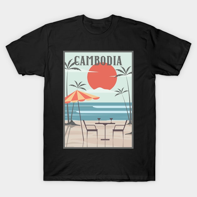 Cambodia honeymoon retro T-Shirt by NeedsFulfilled